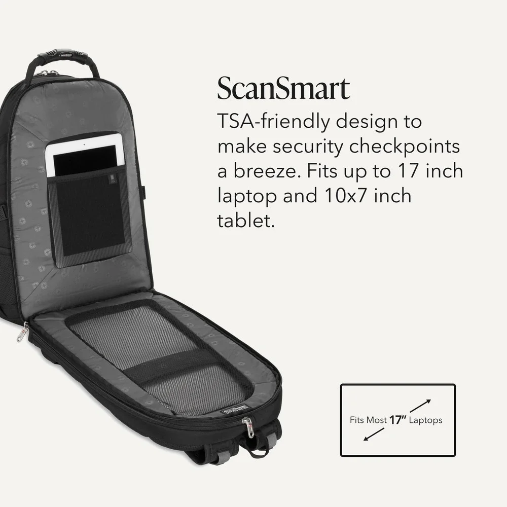 SWISSGEAR 1900 ScanSmart Laptop Backpack 18.5